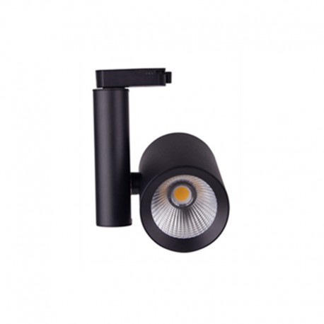 Foco de Carril LED 35W Negro COB Monofásico Focos Led de Techo