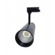 Foco LED 35W (Negro) Para Carril Monofásico COB (CCT Regulable en Blanco Frío-Neutro-Cálido)
