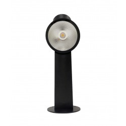 Lámpara LED Exterior Jardin 10W,(Blanco Cálido,3000k) Farola de Suelo/Sobremuro,(Negro,35cm)