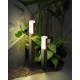 Lámpara LED Exterior Jardin 10W,(Blanco Cálido,3000k) Farola de Suelo/Sobremuro,(Negro,60cm)