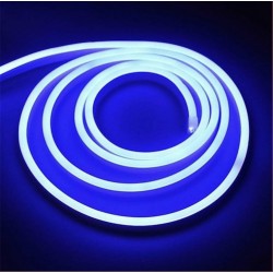 Tiras LED de Neón 220v COB Ip65 Impermeable Con Enchufe Cada Corte de 10 cm (Azul)