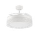 Ventilador de Techo con Luz Led 66W (36W/Luz+DC32W/motor),Con Control Remoto Cambiar la Temperatura de Color,Blanco