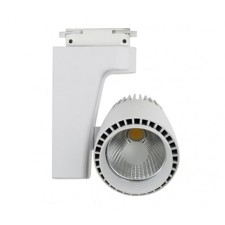 Foco Led de Carril Monofasico 30W 3000K Blanco Cálido 