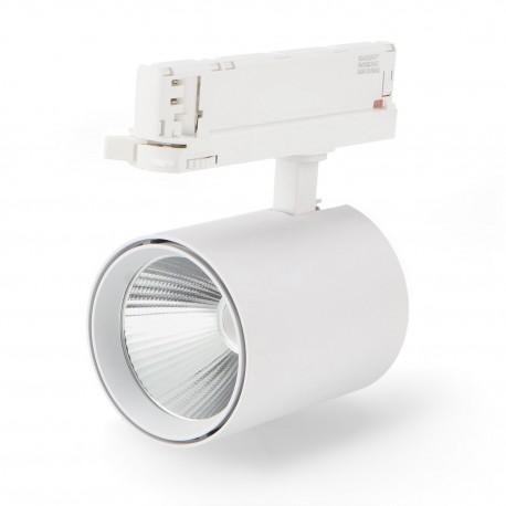Foco Led Para Carril Trifásico 30W (CCT Cambio en Blanco-Neutro-Cálido) White Air No Flicker