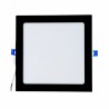Placa LED de Techo 20W,Cuadrada 220x220mm (CCT Regulable en Blanco-Neutro-Cálido) Empotrado Downlight Led (Marco Negro)