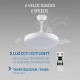 Ventilador de Techo con Luz Led 68W,Con Control Remoto Cambiar la Temperatura de Color