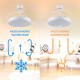 Ventilador de Techo con Luz Led 68W,Con Control Remoto Cambiar la Temperatura de Color
