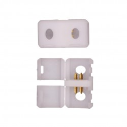 Conector para Unir Tiras Led Neón 220V Monocolor Ancho de 10 mm (Tipo I,Pack 5)