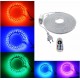 Tiras LED 220v Smd5050 60 Led/m RGB Multicolor Con Transformado,Control por Mando de Distancia y APP
