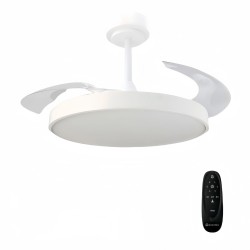 Ventilador de Techo con Luz Led 68W,Con Control Remoto Cambiar la Temperatura de Color