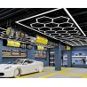 Lámpara LED Techo con Diseño de Panal 15 luces LED Hexagonal 650W (Blanco Frío,6500k),Luces de Tubo Modelado LED 