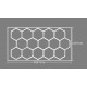 Lámpara LED Techo con Diseño de Panal 15 luces LED Hexagonal 650W (Blanco Frío,6500k),Luces de Tubo Modelado LED 