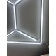 Lámpara LED Techo con Diseño de Panal 15 luces LED Hexagonal 650W (Blanco Frío,6500k),Luces de Tubo Modelado LED 