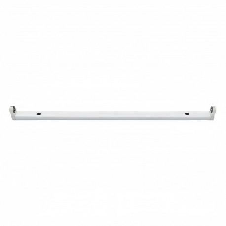 Soporte para Tubo Led T8 150cm Conexión Dos extremos Aluminio Marco Blanco