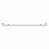 Soporte para Tubo Led T8 150cm Conexión Dos extremos Aluminio Marco Blanco