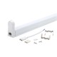 Soporte para Tubo Led T8 150cm Conexión Dos extremos Aluminio Marco Blanco