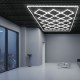 Lámpara LED Techo de Panal,Regleta Led Hexagonal (Rombo 680W) Blanco Frío
