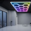 Regleta Led Hexagonal Panel Abeja (11 Luces LED Hexagonal 200W RGB)