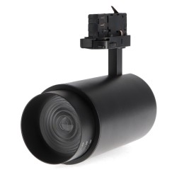 Foco Led Para Carril Black Bari 30W óptica Regulable Trifásico Cct No Flicker