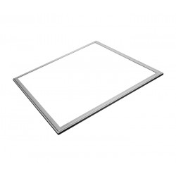 Panel LED Slim Plata 48w 60X60cm Marco Plata Luz Fría y Neutra