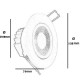 Foco Downlight LED Aro Blanco 20w 6000k 4000k 3000k Fría Neutra y Cálida