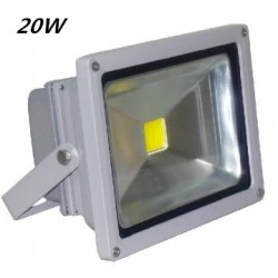 PROYECTOR LED 20W EXTERIOR UNIVERSAL , A 220V DIRECTO 6000K LUZ FRIA