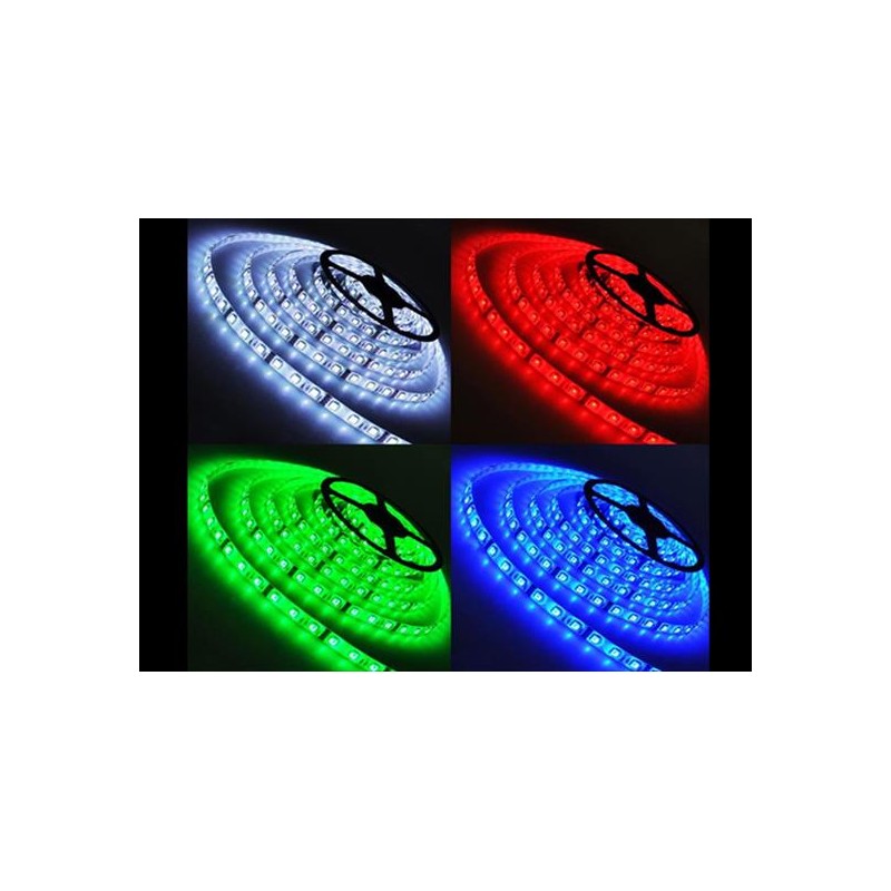 Tesfish Tiras LED 12V, 5M Blanco 6000-6500K Tira de Luces LED Placa PCB  Negra 5050 IP65 Impermeable 300 LEDs Tira de LED que cambia de Color Tiras  de Luz LED para Dormitorio