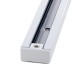 Carril Monofásico 1m para focos de led blanco aluminio Espesar rectangular