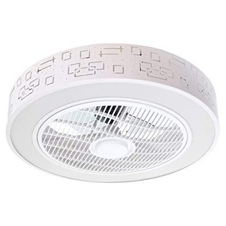 Plafón Led de Techo Con Ventilador 36W,Φ550mm,Con Control Remoto