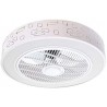 Plafón Led de Techo Con Ventilador 36W,Φ550mm,Con Control Remoto