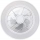 Plafón Led de Techo Con Ventilador 36W,Φ550mm,Con Control Remoto