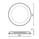 Placa LED Circular SuperSlim 24W 6000K  4000K  Luz Fría y  Neutra