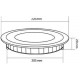 Placa LED Circular SuperSlim 20W 6000K ,4000K,3000K  Luz Fría , Neutra y Cálida